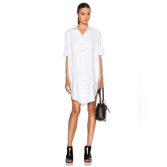 Acne Studios Dresses & Skirts - ACNE Studios Lash Tech 100% Cotton Minimalist Oversized White Shirt Dress sz. M